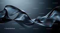 Abstract Flowing Ribbons in a Minimalist Design