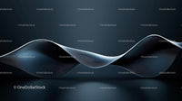 Futuristic Abstract Wave Pattern with Elegant Curves