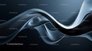 Dynamic Abstract Fluid Shapes in Elegant Blue Tones