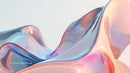 Fluid Abstract Sculpture in Pastel Colors