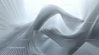 Futuristic White Curved Architectural Design