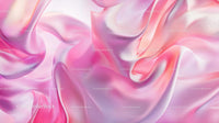 Elegant Pink Silk Fabric with Flowing Waves