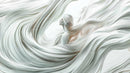 Ethereal Woman with Flowing Silky Hair