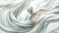 Ethereal Woman with Flowing Silky Hair