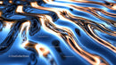 Abstract Waves with Copper and Blue Reflections