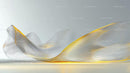Elegant Abstract with Golden Fluid Lines
