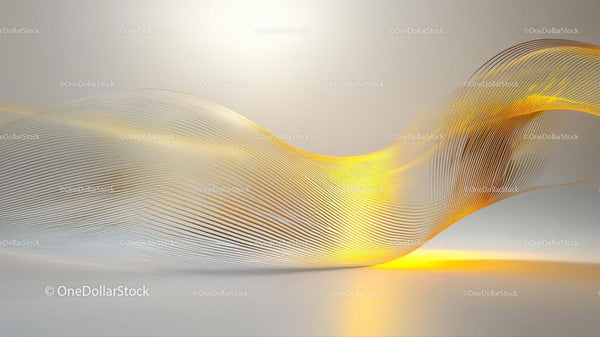 Elegant Gold and Silver Abstract Wave Design