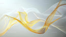 Golden and White Flowing Abstract Art Design