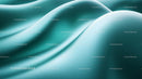 Abstract Teal Waves with Textured Curves