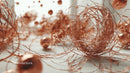 Intricate Tangled Copper Wire Pattern