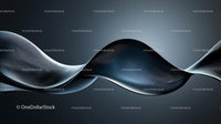 Elegant Fluid Wave with Sleek Digital Pattern
