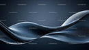 Elegant Blue Waves in Abstract Fluid Design