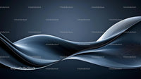 Elegant Blue Waves in Abstract Fluid Design