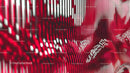 Abstract Red and White Striped Pattern with Wave Effect