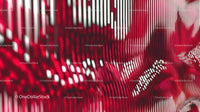 Abstract Red and White Striped Pattern with Wave Effect