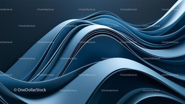 Abstract Blue Curves in Dynamic Fluid Motion