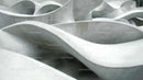 Abstract Concrete Wave Patterns in Modern Architecture