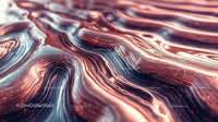 Abstract Metallic Liquid Waves in Dynamic Movement