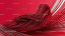 Dynamic Red Paint Strokes Creating Vivid Abstract Art