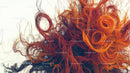 Vibrant Abstract Twirls of Colorful Curly Lines