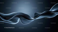 Elegant Abstract Waves with Fluid Curves and Gradient