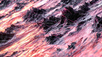 Abstract Pink and Dark Textured Landscape