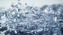 Dynamic Water Splash with Clear Droplets