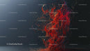 Dynamic Abstract Red and Black Digital Composition