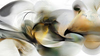 Abstract Flowing Lines in Monochrome and Beige