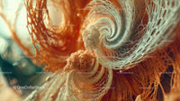 Intricate Swirling Design with Vibrant Organic Texture