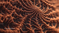 Intricate Brown Fractal Pattern with Organic Texture
