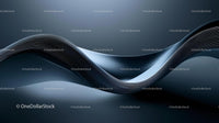 Abstract Curved Wave in Modern Design