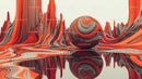 Surreal Abstract Landscape with Vibrant Colors