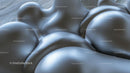Futuristic Abstract Silver Organic Shapes