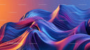 Abstract Flowing Lines with Vibrant Colors