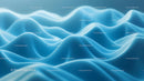 Abstract Blue Waves of Gentle Fabric