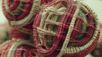 Intricate Woven Spheres with Geometric Patterns