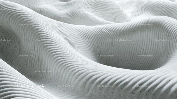 Abstract White Textured Waves with Elegant Patterns