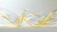 Elegant Yellow and White Wavy Abstract Background