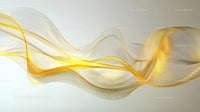 Elegant Golden Waves on Light Background
