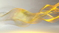 Elegant Golden Waves on Minimalist Background