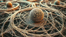 Intricate 3D Sphere with Network Lines