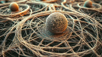Intricate 3D Sphere with Network Lines
