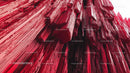 Dynamic Red Abstract Geometric Structure