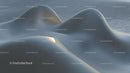 Soft Blue Dunes in Serene Desert Landscape