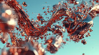 Dynamic Abstract Splash of Shimmering Liquid
