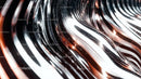 Futuristic Metallic Waves on a Reflective Surface