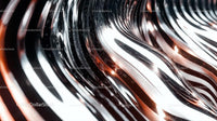 Futuristic Metallic Waves on a Reflective Surface