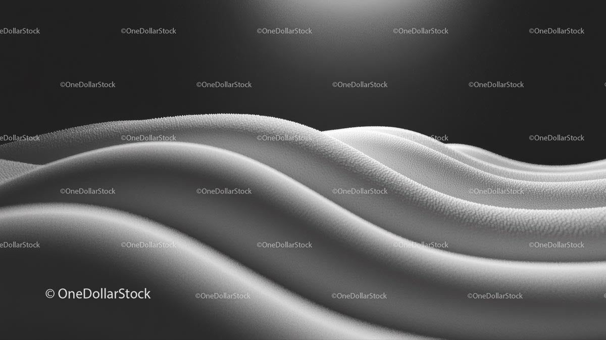 Eleganckie monochromatyczne fale w fakturze skali szarości