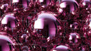 Vibrant Abstract Pink Reflective Spheres